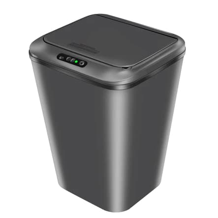 Lixeira16L Sensor Automática Inteligente para Escritório Banheiro ou Cozinha/Salar cor cinza/branco